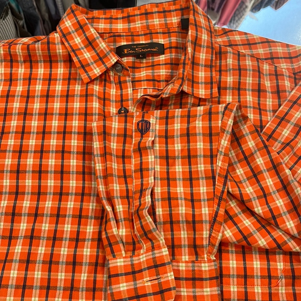 Ben Sherman Mens Long Sleeve Shirt